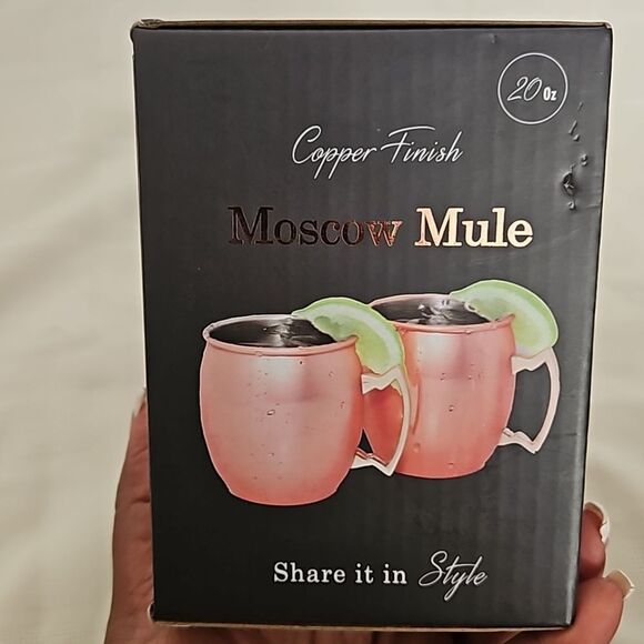 Moscow Mule Pair Of 2 Copper Finish 20oz - Picture 9 of 16
